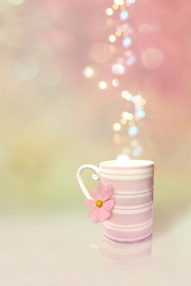 Pink coffee mug